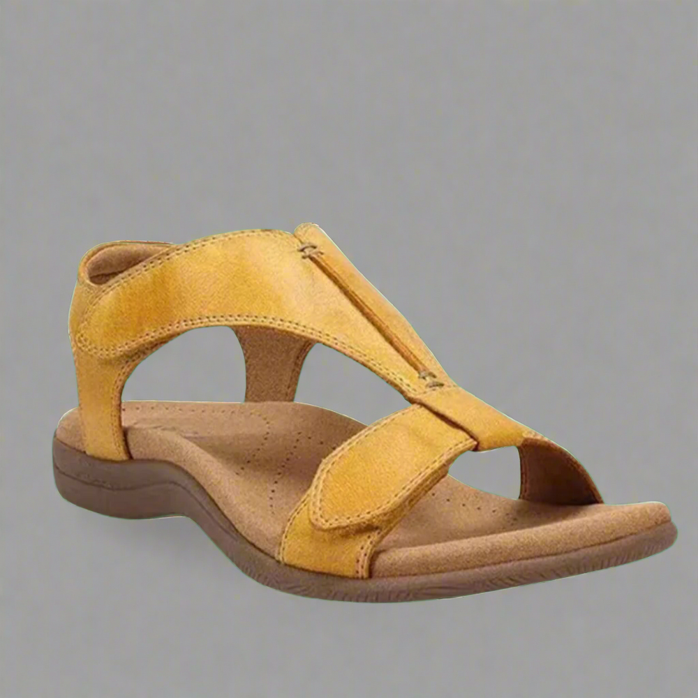 Elegante orthopädische Damensandalen für gesunde Füße. Stilvolle Sommerschuhe mit vielseitigem Komfort.