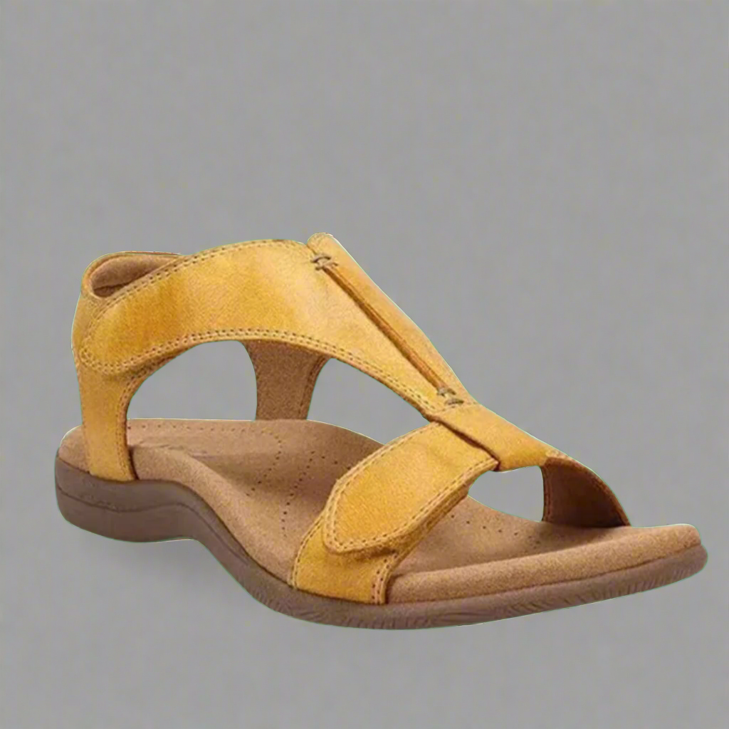 Elegante orthopädische Damensandalen für gesunde Füße. Stilvolle Sommerschuhe mit vielseitigem Komfort.