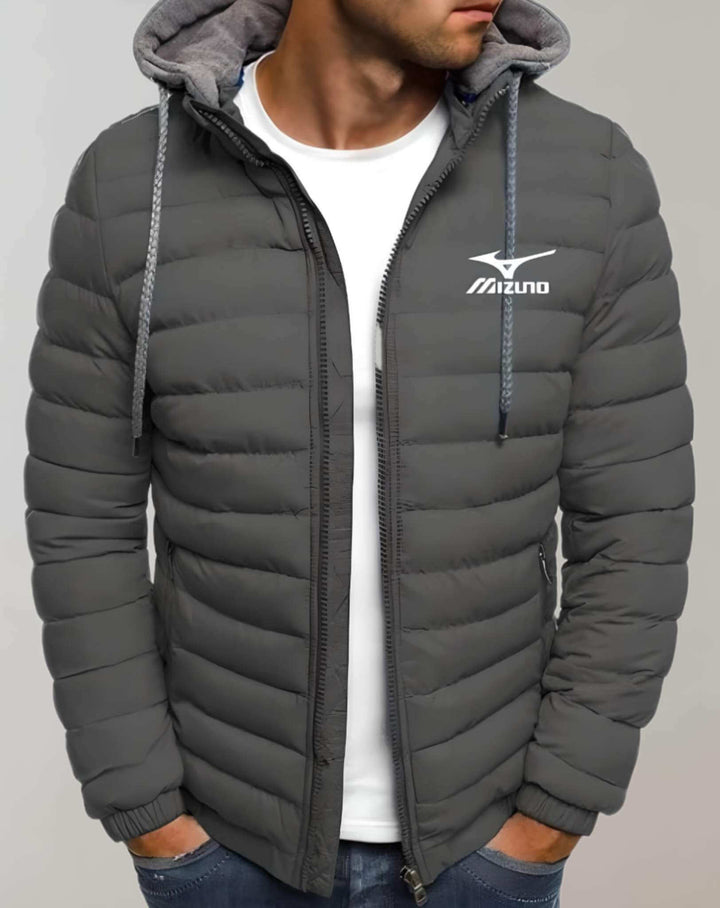 Herren Winterjacke: Gepolsterte Jacke mit Kapuze