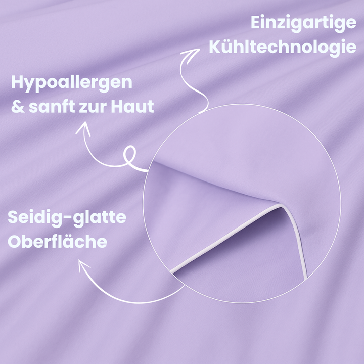 Komfortable Eisseide-Decke, kühlend & vielseitig, ideal als Schlaf-, Wohn- oder Reisedecke.