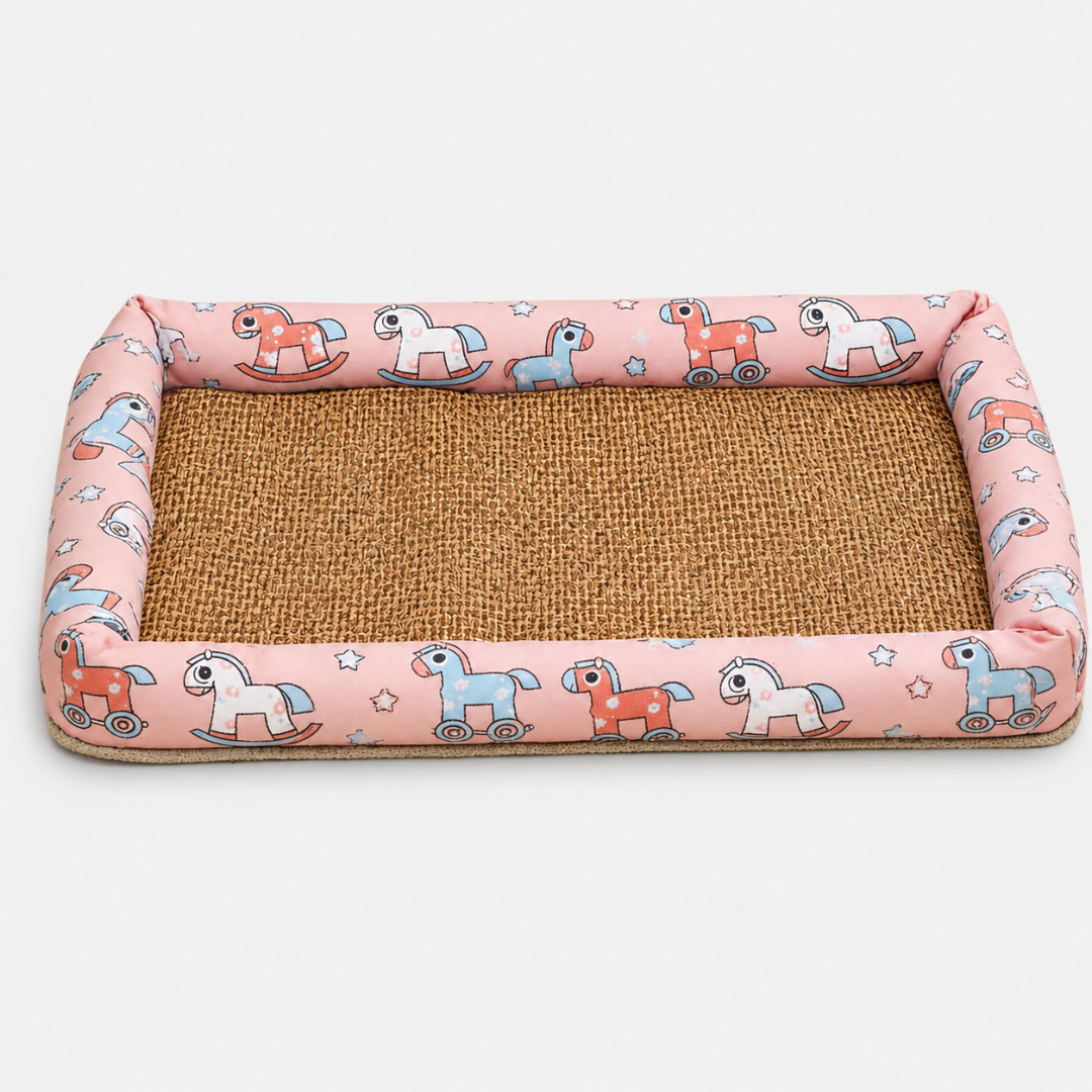 Hundebett und Katzenbett im modernen Design mit Sommer-Matte