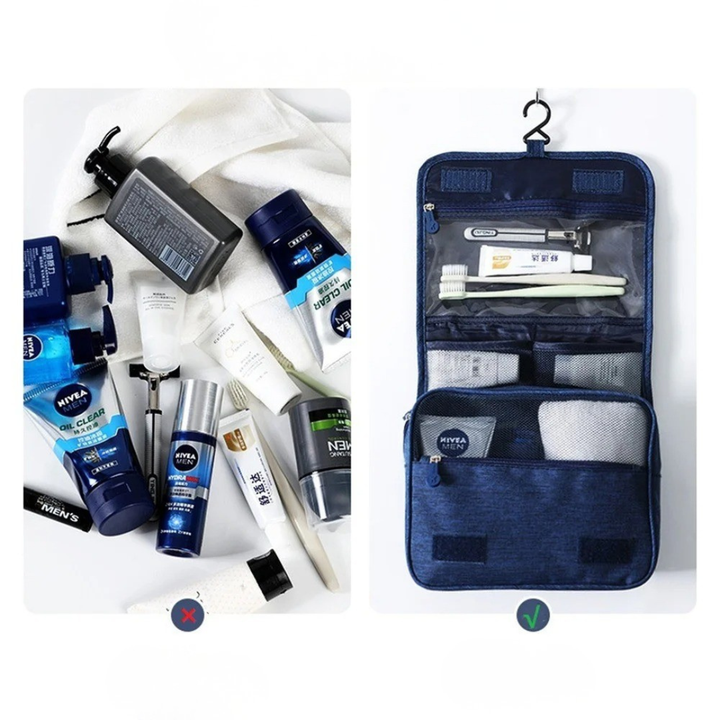 Stilvolle, unisex, wasserdichte Hänge-Kulturtasche, ideal für Reiseorganisation & den Alltag.