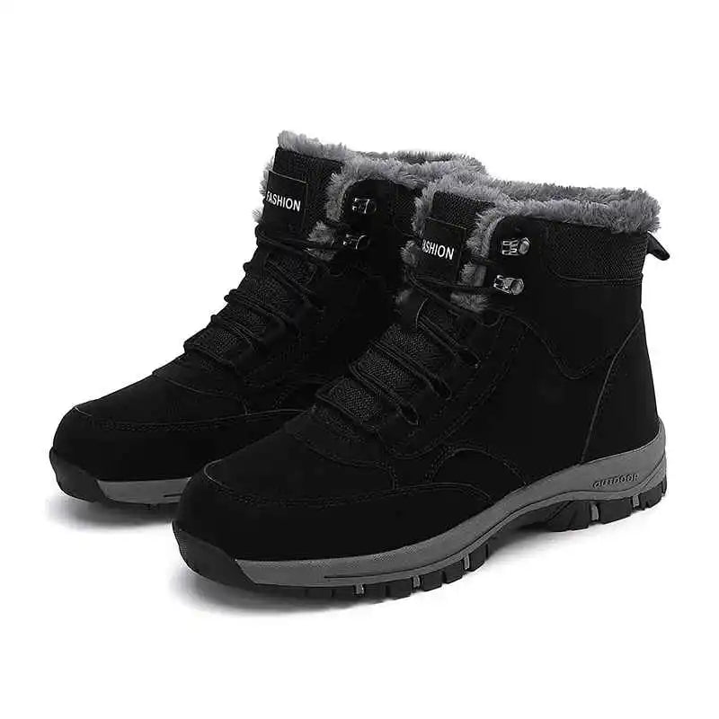 Warme, rutschfeste Damen Winterstiefel für Schnee und Eis. Bequeme Outdoor-Winterschuhe.