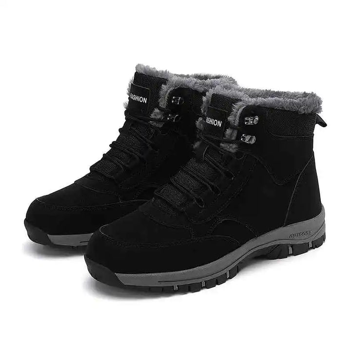 Warme, rutschfeste Damen Winterstiefel für Schnee und Eis. Bequeme Outdoor-Winterschuhe.