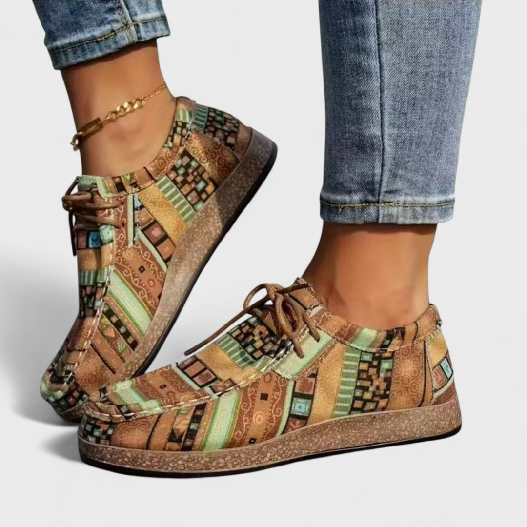 Orthopädische Freizeitschuhe für Damen, Sohlenprofil und Unterseite