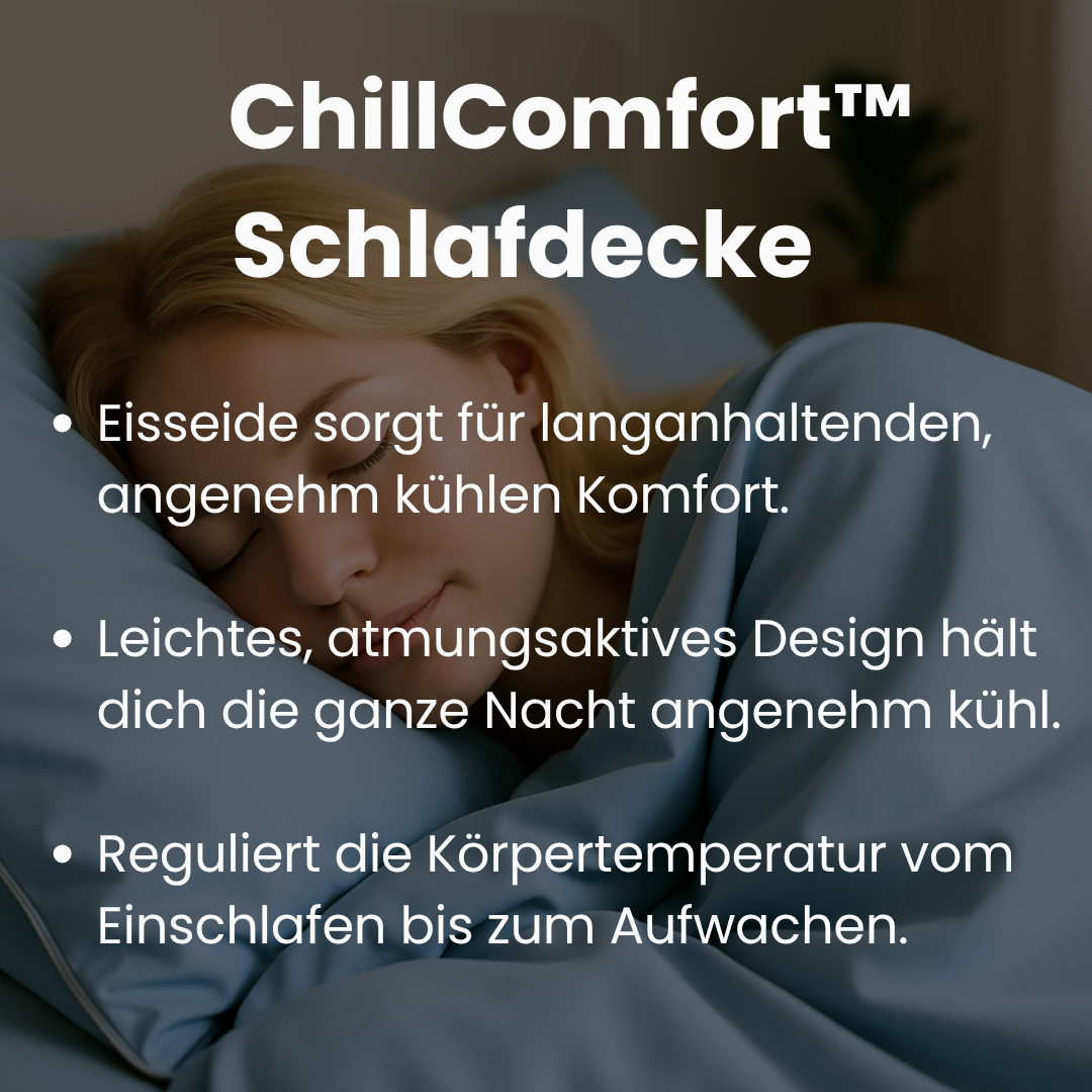 Leichte Eisseide-Wohndecke unisex, atmungsaktiv & kühlend für den täglichen Gebrauch.