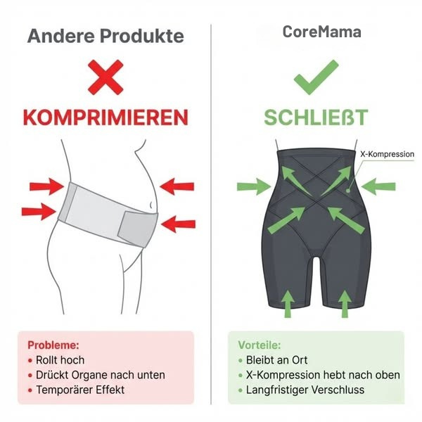 Vielseitige formende Shorts für Mütter, diskrete Bauchkontrolle, stützt nach der Geburt, in Beige.