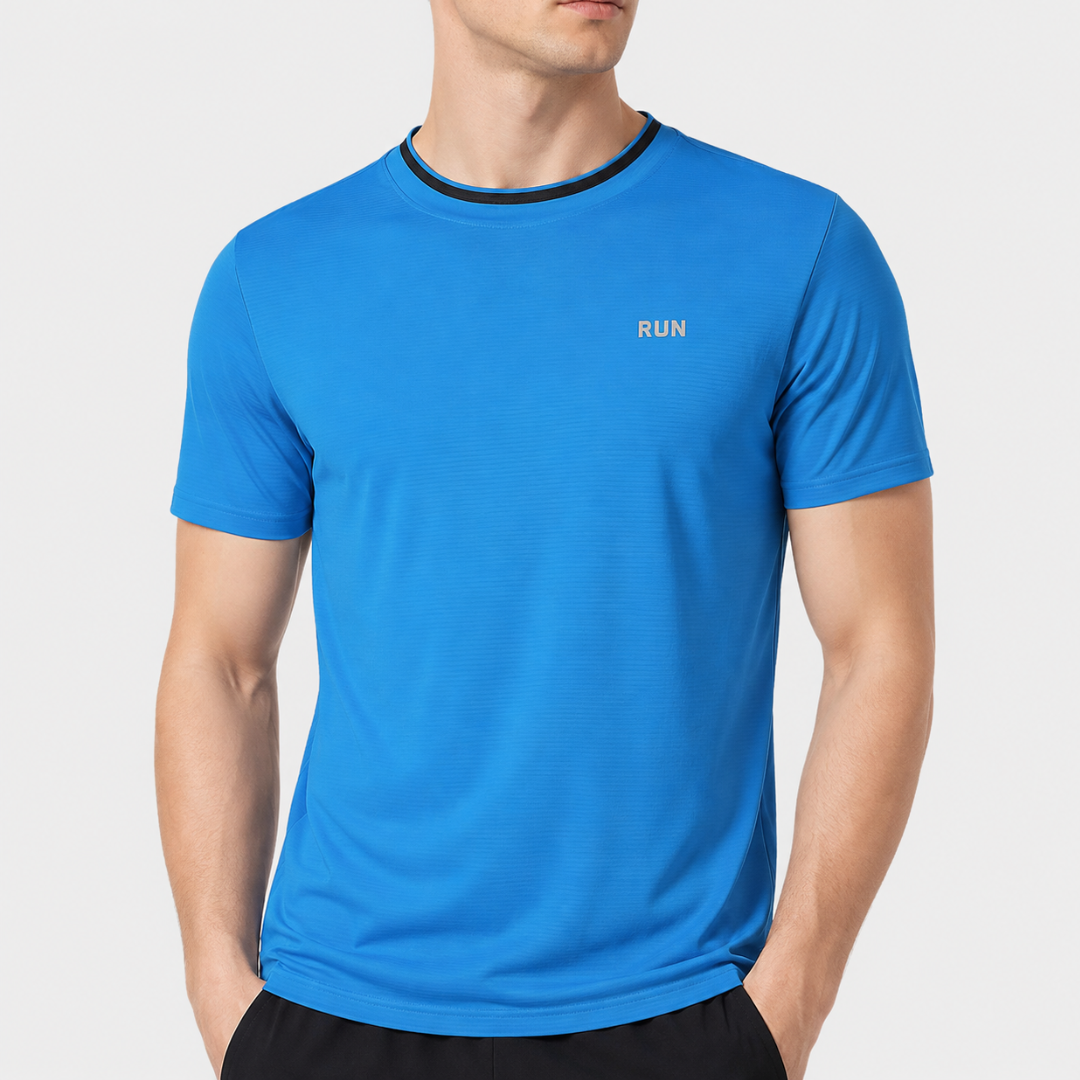 Athletic-T-Shirt für Männer, elastisches Sportshirt für schweißtreibendes Workout