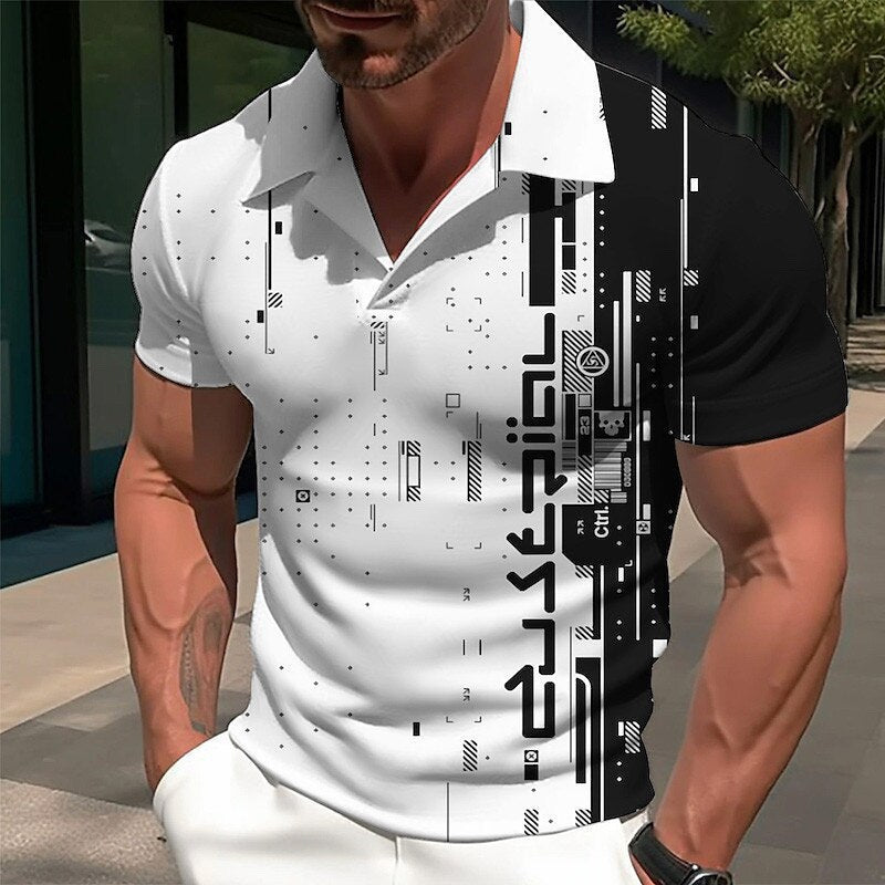 Herren Golfshirt - Atmungsaktiver V-Ausschnitt | Modernes Design