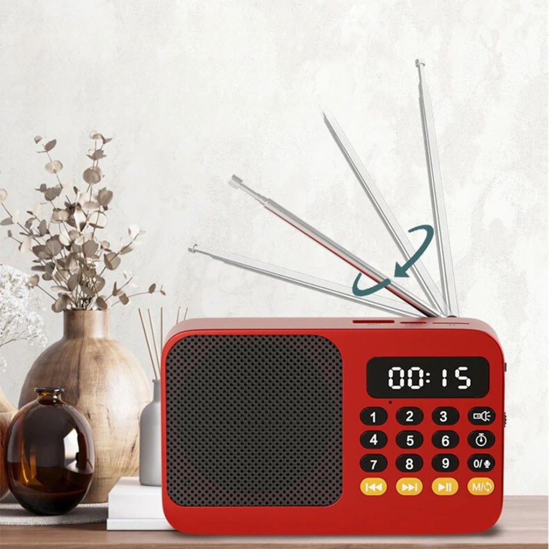 Tragbares Notfallradio mit stabiler Antenne für besten UKW Radio Empfang