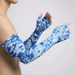 Half-Finger Camo Blau