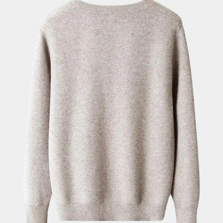 Stylischer Herrenpullover als offene Strickjacke für modebewusste Männer