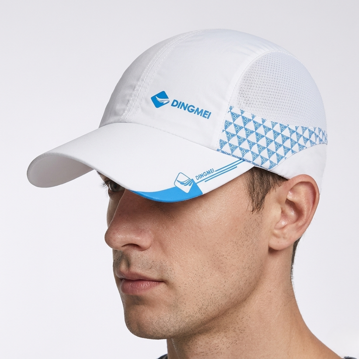 Seitenansicht der leichten Mesh Kappe für optimale Belüftung beim Outdoor-Sport