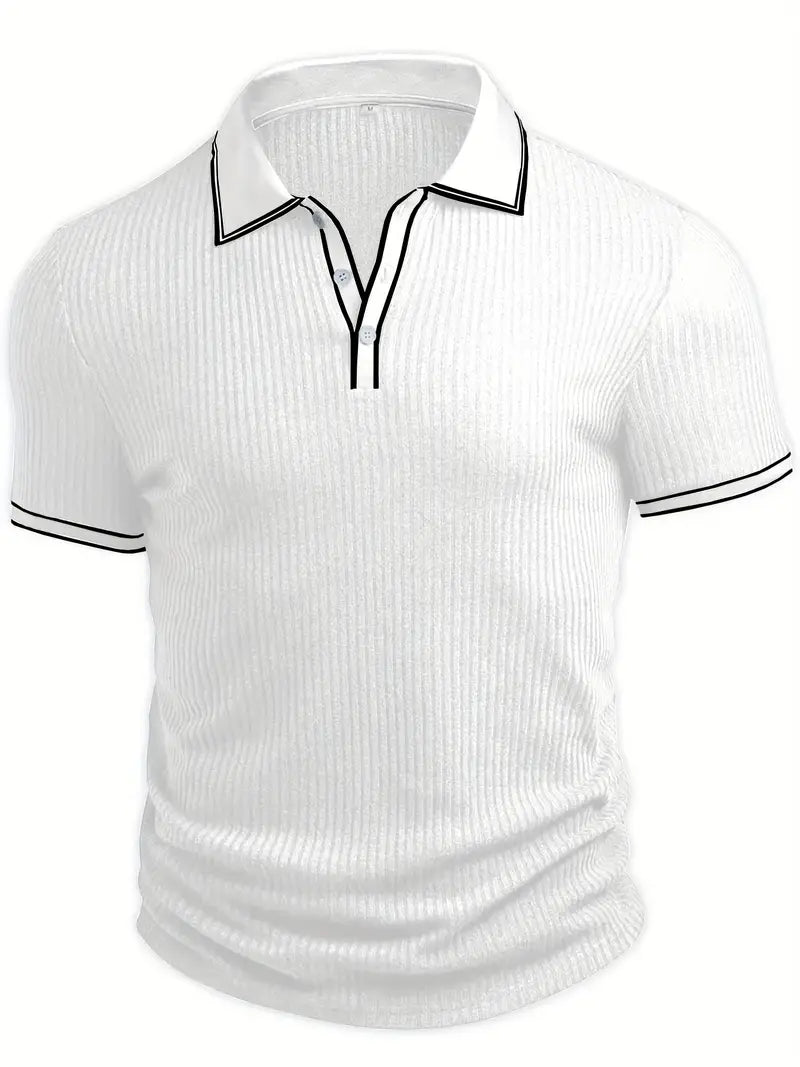 Atmungsaktives Strickmuster am Herren Sommer Shirt