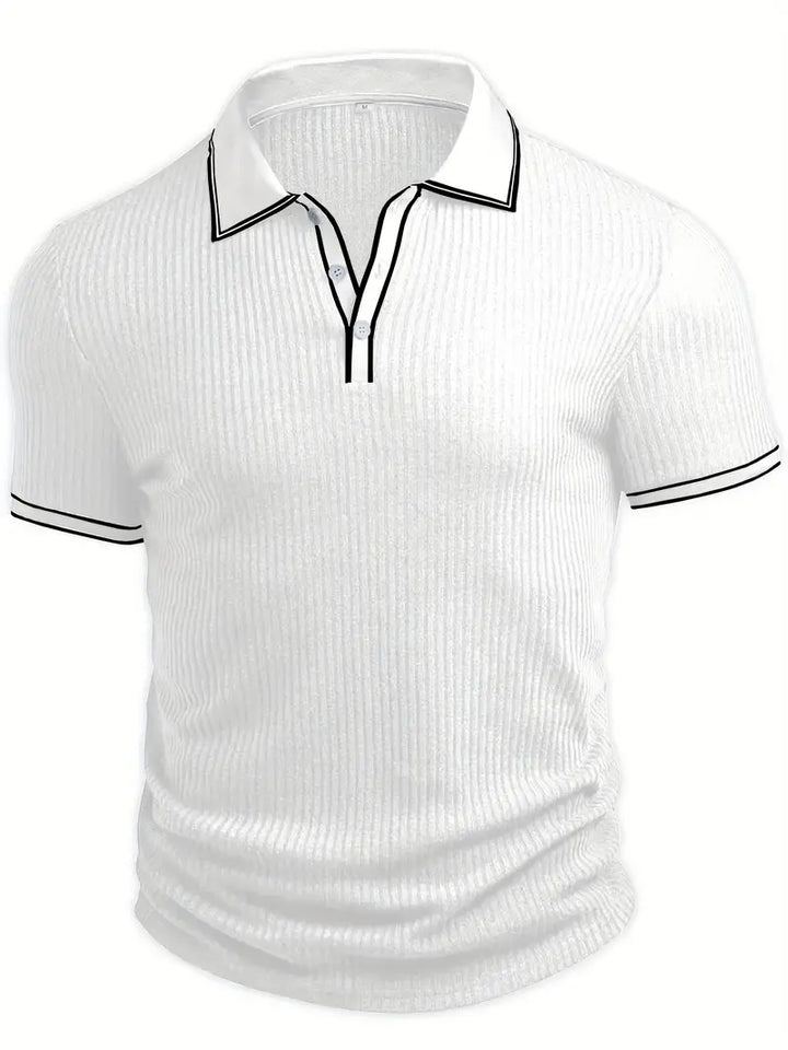 Atmungsaktives Strickmuster am Herren Sommer Shirt