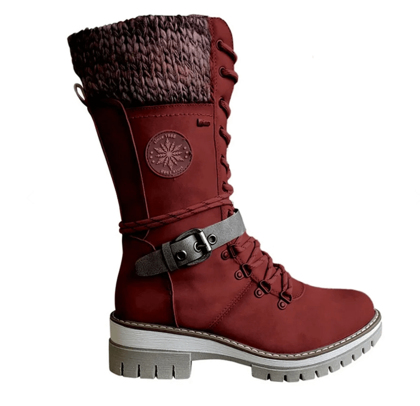 Warme Damen Winterstiefel mit orthopädischer Sohle