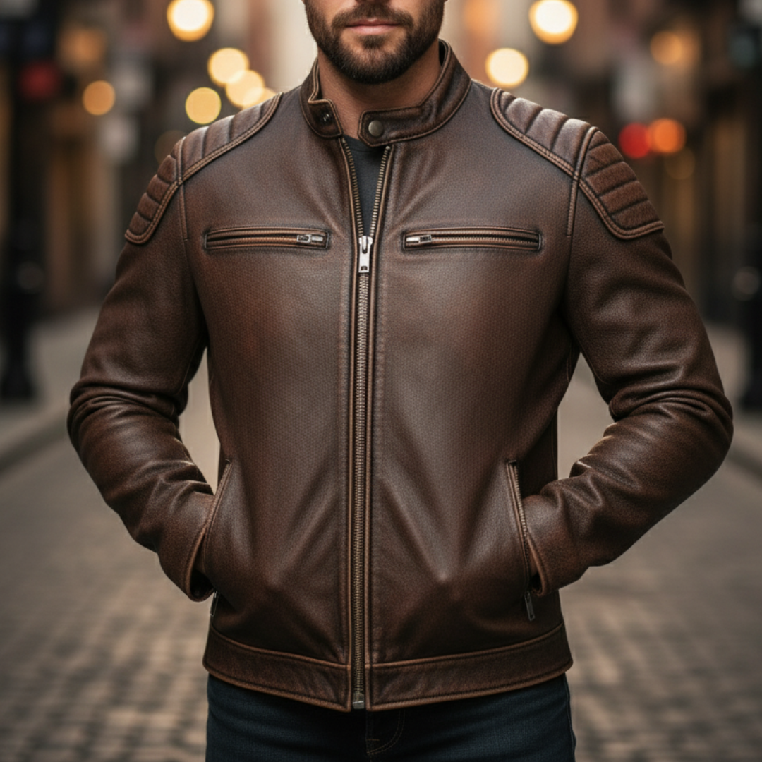 Herren Vintage Jacke, zeitloser Stil für den modernen Mann. Perfekte Übergangsjacke.