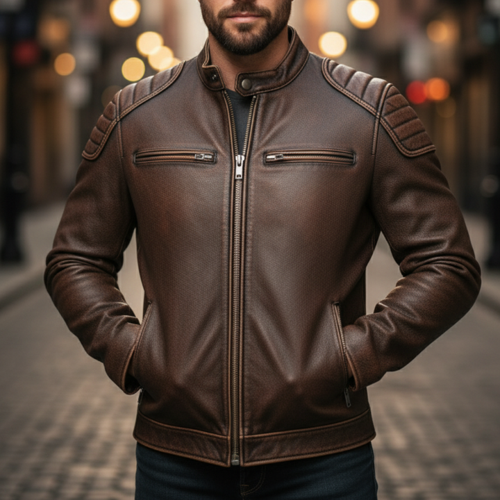 Herren Vintage Jacke, zeitloser Stil für den modernen Mann. Perfekte Übergangsjacke.
