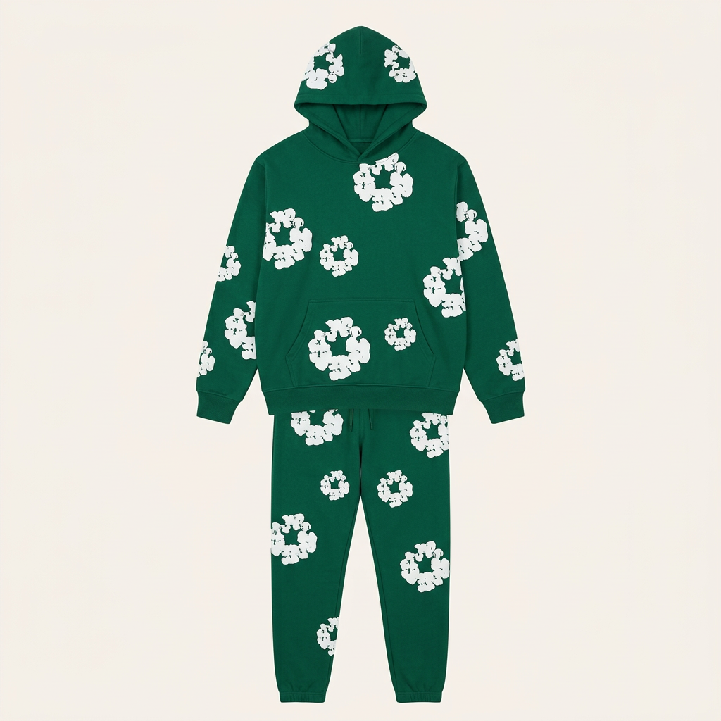 Unisex Floral Trainingsanzug mit markanten Drucken – Stil & Komfort