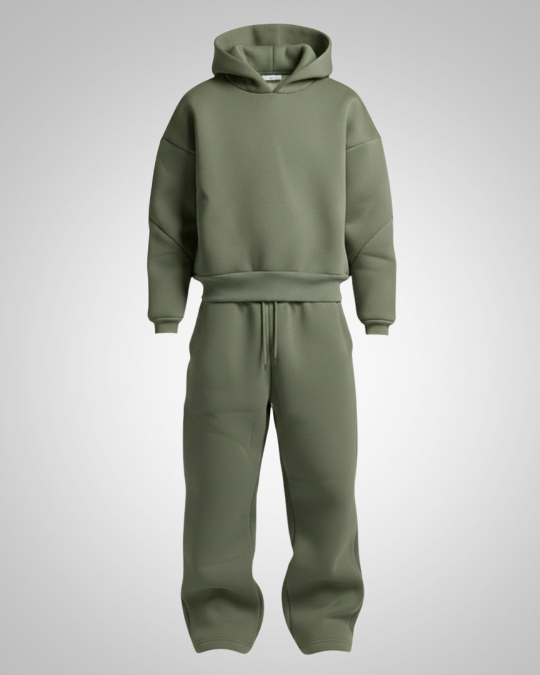 Stylischer Herren Oversized Hoodie aus dem bequemen Trainingsanzug Set. Perfekt für Sportswear & Freizeitlook.