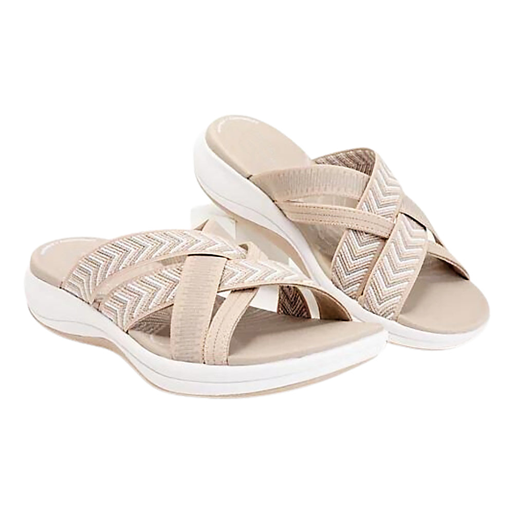 Bequeme orthopädische Damensandalen für stilvollen Komfort, Fußgesundheit und Schmerzlinderung im Sommer.