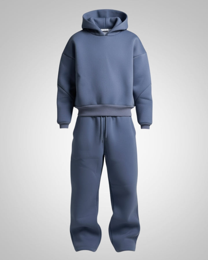 Komfortabler Herren Oversized Trainingsanzug für Sport, Fitness & Freizeit. Modernes Hoodie & Hose Set.