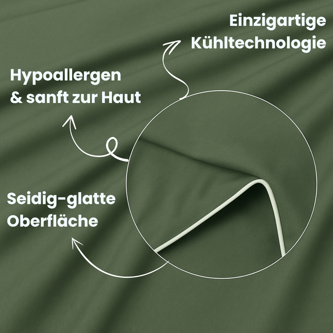Eisseide-Schlafdecke, unisex, kühlend, atmungsaktiv & sehr leicht für optimalen Komfort.