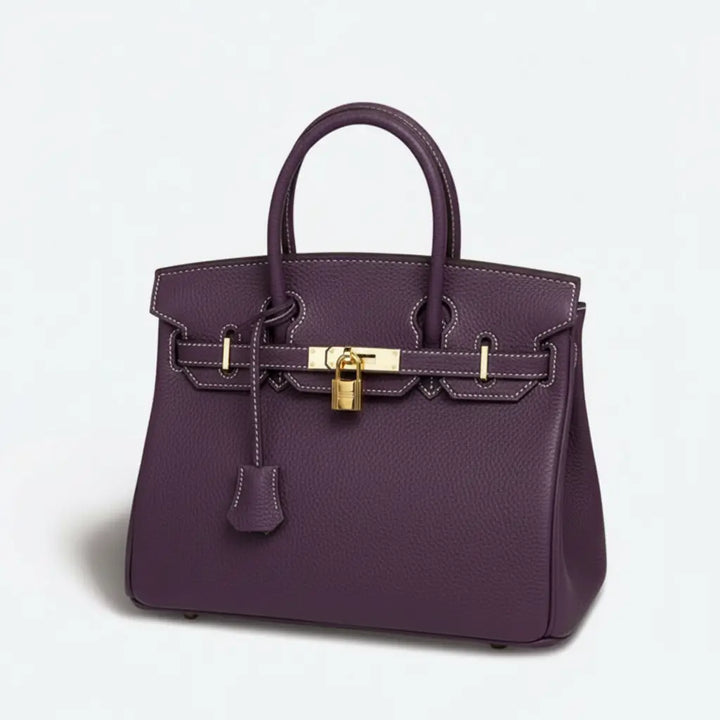 Lila - Frauen Große Leder handtasche für Frauen Viel Stauraum Stil