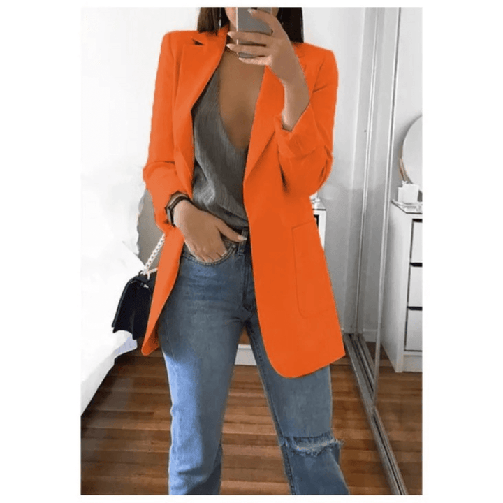 Langer Damenblazer: Eleganter & Vielseitiger Blazer