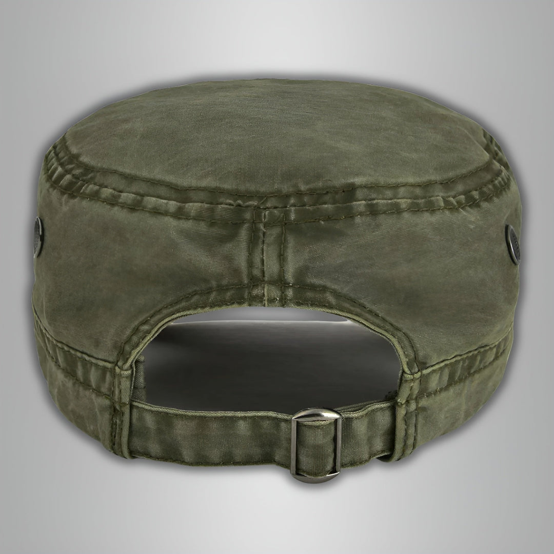 Robuste blaue Herren Vintage Baseball Cap, Sonnenschutz, verstellbar, perfekt für Outdoor und Retro-Style.