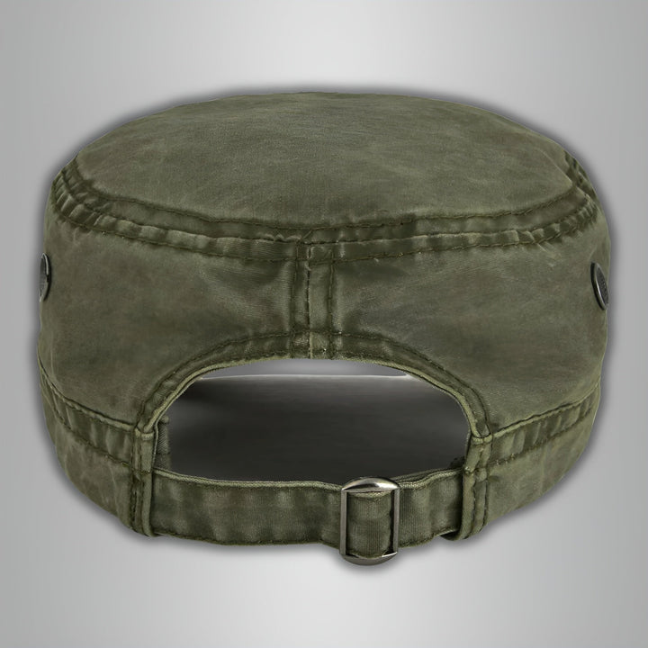 Robuste blaue Herren Vintage Baseball Cap, Sonnenschutz, verstellbar, perfekt für Outdoor und Retro-Style.
