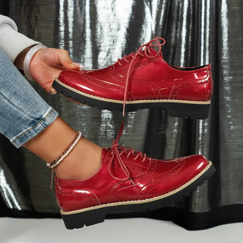 Damen Klobige Oxford Schuhe Stilvoll & Komfortabel