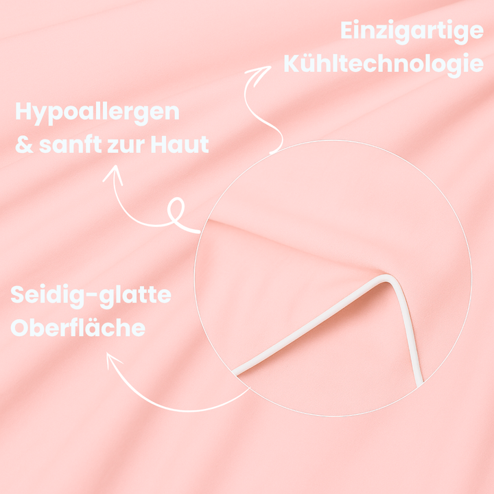 Weiche Eisseide-Reisedecke, unisex, kühlend & praktisch, für Komfort auf Reisen.