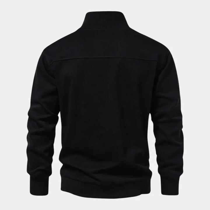Bequemer Herren Pullover in Schwarz für Sport und Freizeit