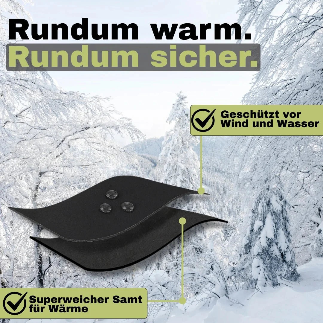 Touchscreen Fahrradhandschuhe für Damen & Herren, warm & wasserdicht. Ideal für Radsport im Winter, rutschfest.