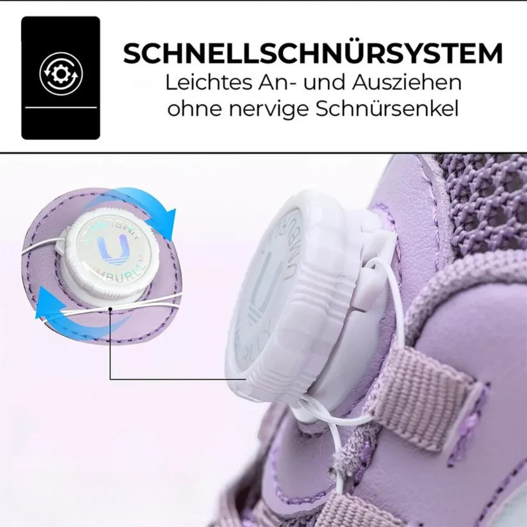 Stilvolle & schützende Damenschuhe in Schwarz-Rosa, mit Stahlkappe, leicht, atmungsaktiv & durchtrittsicher.