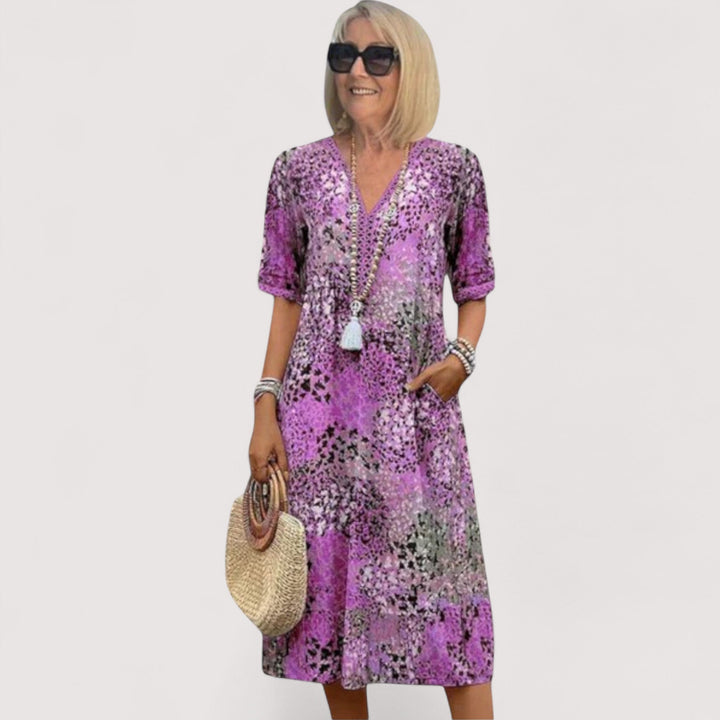 Damen Sommerkleid in Lila für warme Sommertage