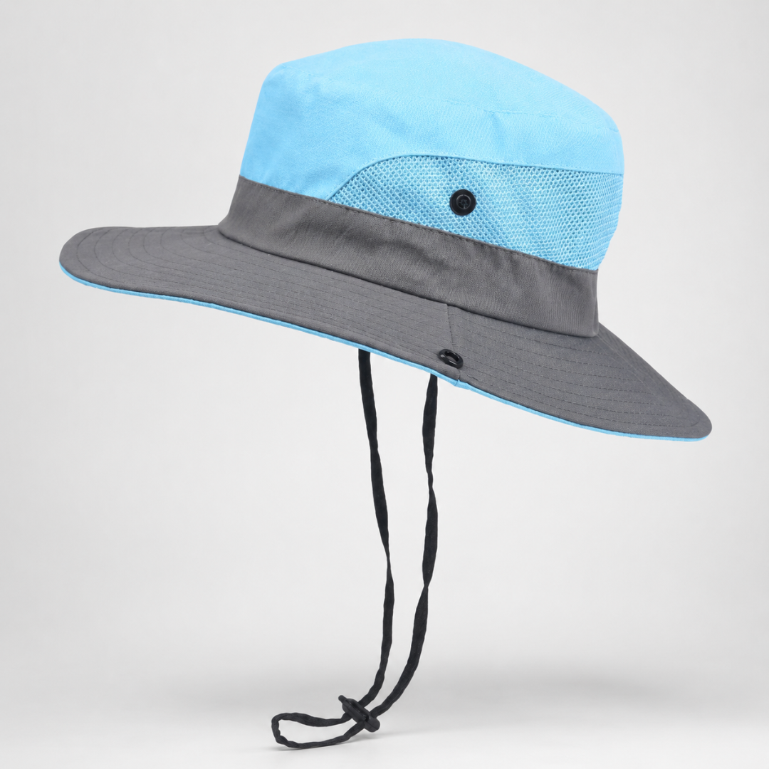 Vielseitiger Outdoor-Hut Ventalis mit UV-Schutz für Damen. Robust und faltbar für jedes Abenteuer.