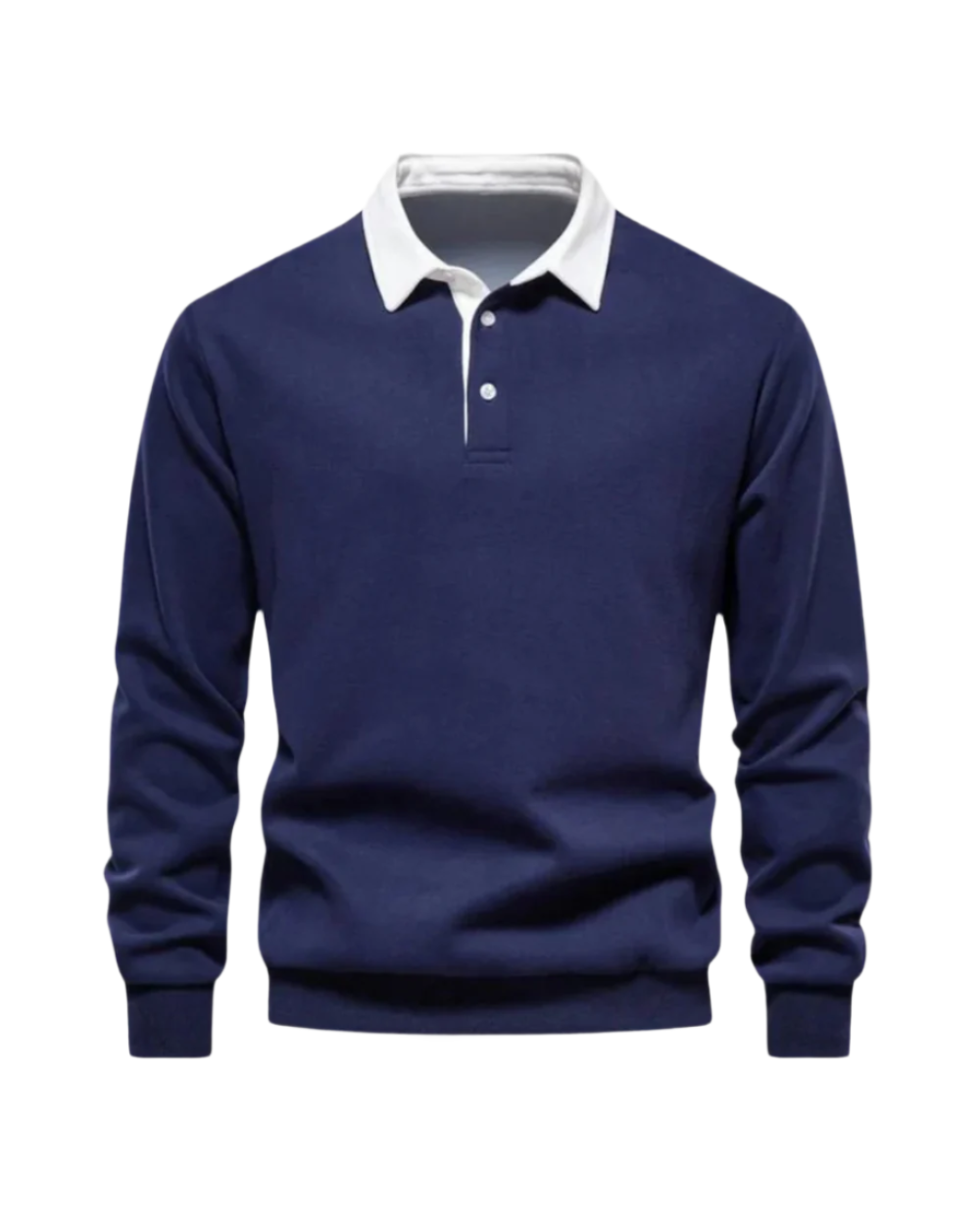 Stylisches Herren Poloshirt langarm, Slim Fit Passform, ideal für smarte Herbst- & Frühlingsmode.