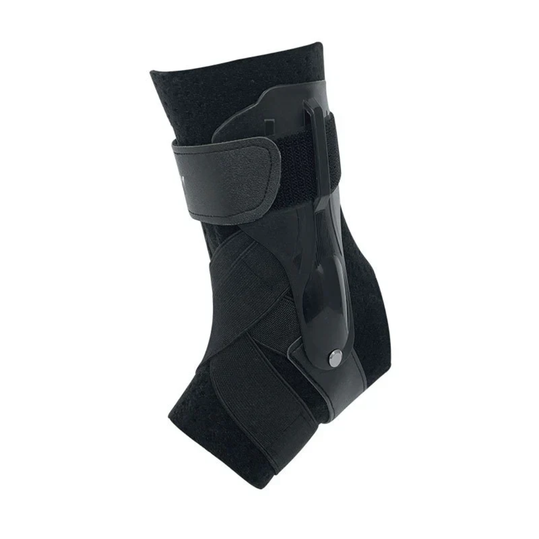 Ergonomisch geformte Sport-Knöchelbandage, verbessert die Knöchelstabilität bei Bewegung.