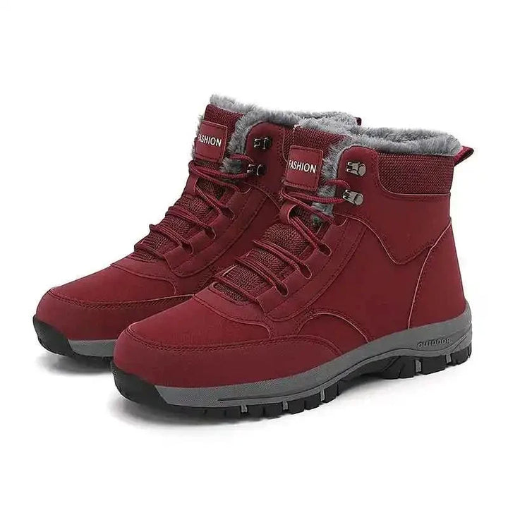 Hochwertige, warme Damen Winterstiefel: rutschfest, bequem, ergonomisch – perfekt für Schnee & Eis.