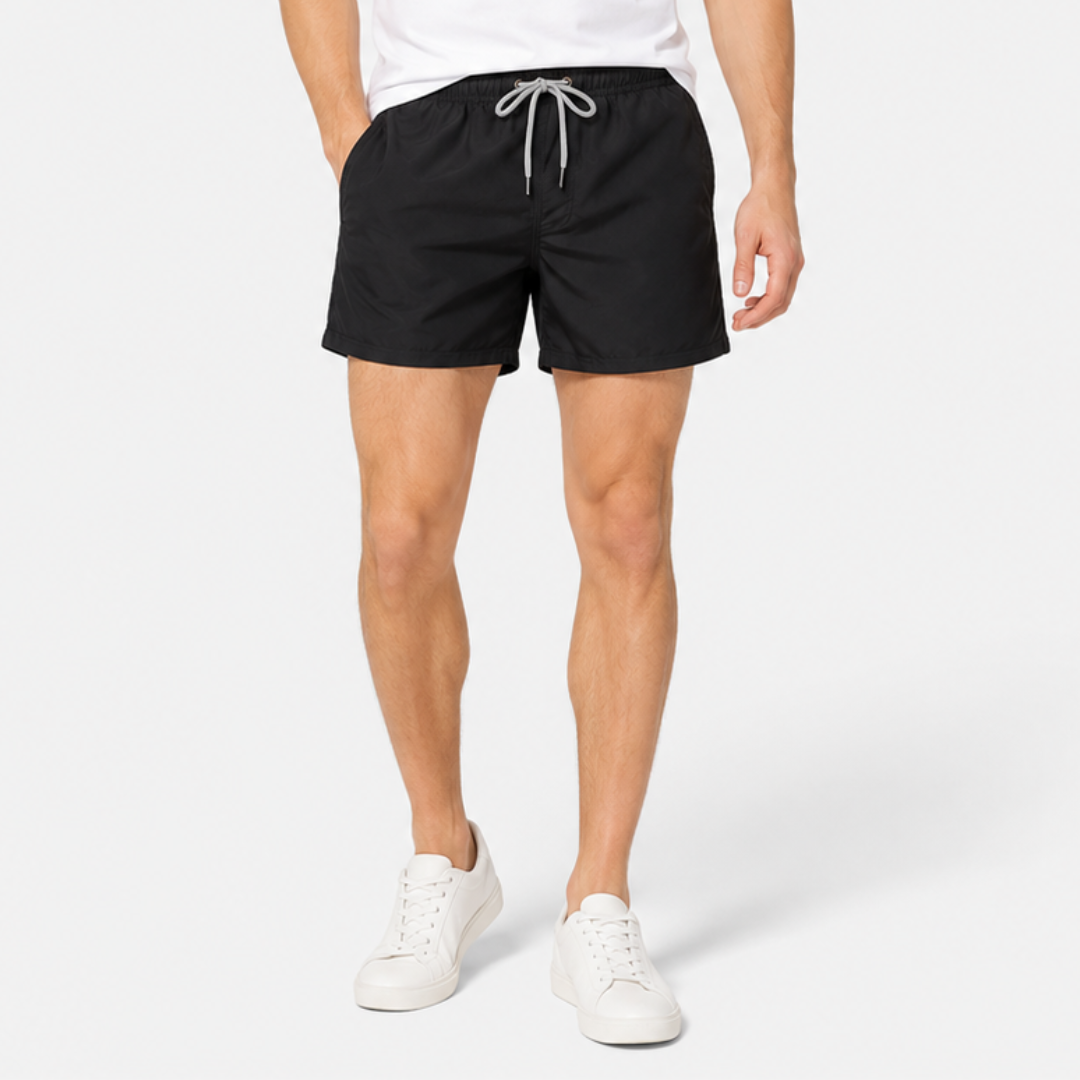 Aqualuxe Herren Badeshorts, schnelltrocknend & leicht, ideal für Strand, Pool & entspannte Sommertage.