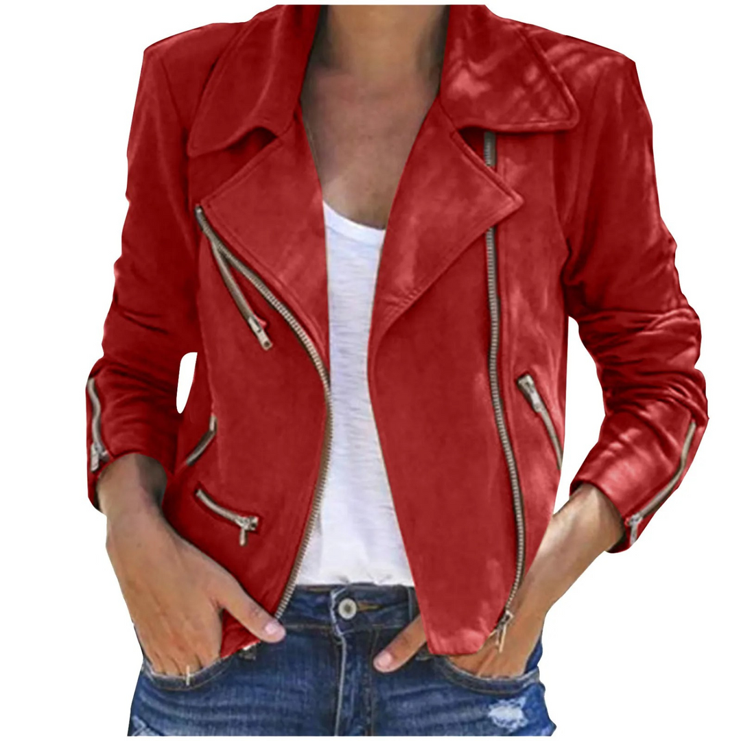 Damen Jacke mit Reißverschluss - Stilvoll & Elegant