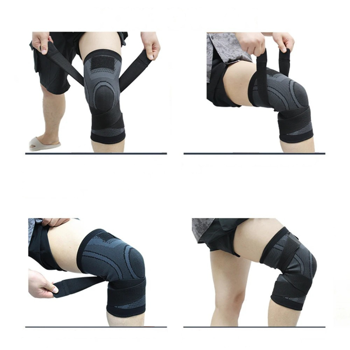 Anleitung zum Anlegen der stützenden Kniebandage