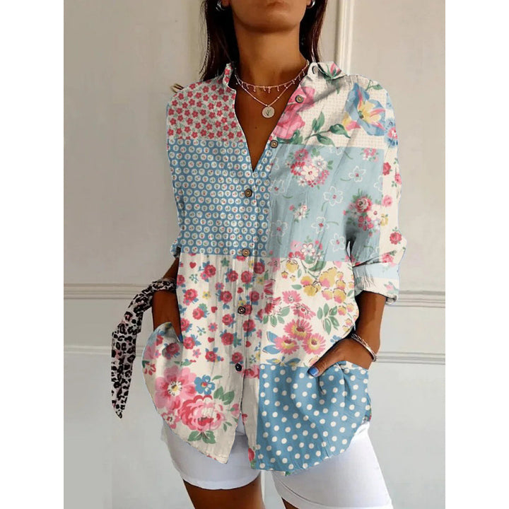 Damen Geblümte Bluse – Elegant, Lässig & Komfortabel für jeden Tag