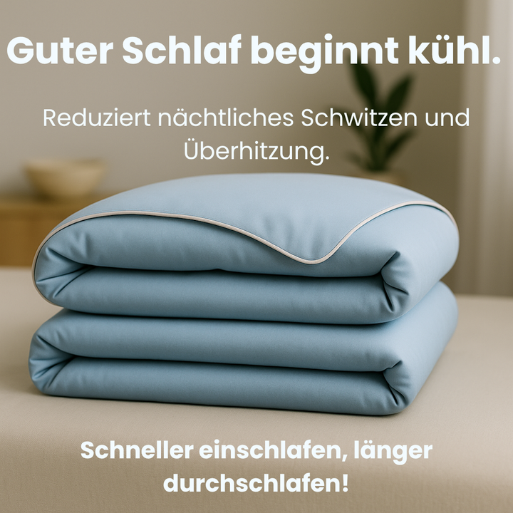 Unisex Reisedecke Eisseide, kompakt, leicht & kühlend, perfekt für unterwegs.