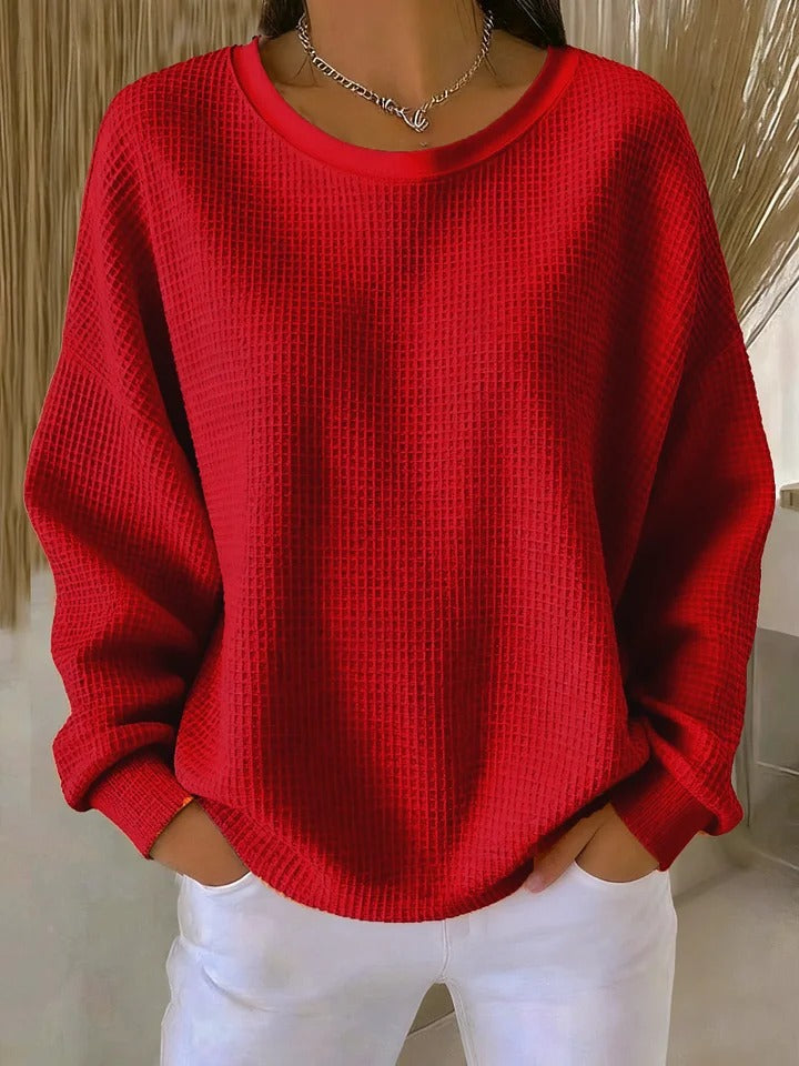 Vielseitiger Damen-Pullover, komfortabler Oversize-Strickpullover, perfekt für entspannte & stilvolle Tage.
