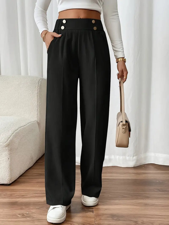 Stilvolle Damenhose weites Bein für den perfekten Büro-Look