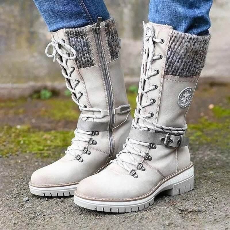 Warme Damen Winterstiefel mit orthopädischer Sohle