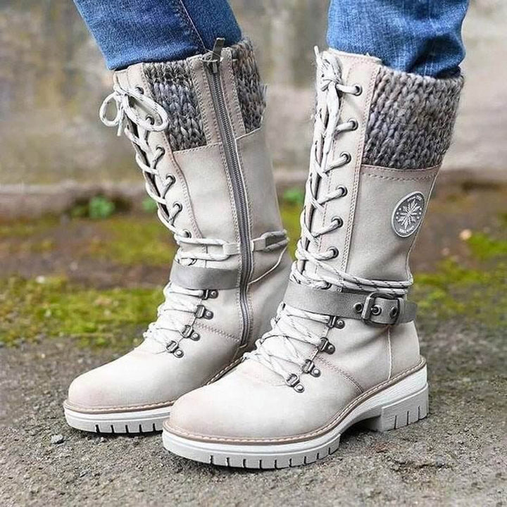 Warme Damen Winterstiefel mit orthopädischer Sohle